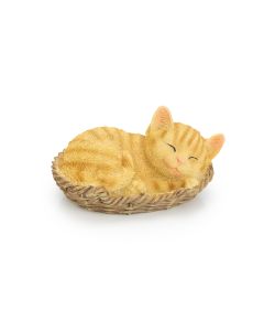 Cat in Basket Ornament Ginger