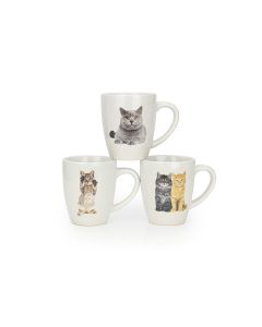 Set of 3 Cat Mugs