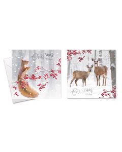 PK10 Christmas Cards - Woodland