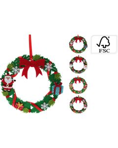 Felt Christmas Wreath 25cm