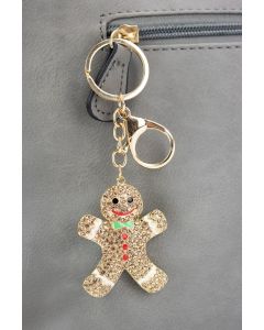 Gingerbread Man Bag Charm