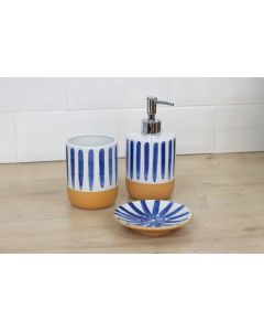 Blue Stripe Bathroom Set 3pc