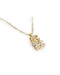 Gold Tone Present Necklace